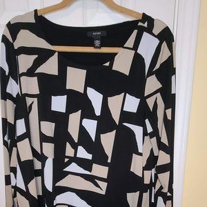 3/$20 Tunic Style Alfani 3/4 sleeve Shirt Size L